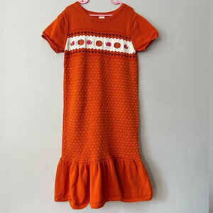 Gymboree Knit Dress  Pumpkin Fall Orange Girls Size 10